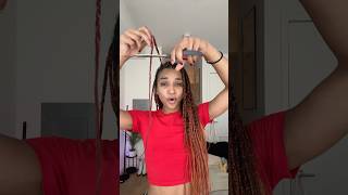 Braiding my hair in between shifts likeeeee braidinghair diy infleuncer la blondebraids edit [upl. by Gardia]