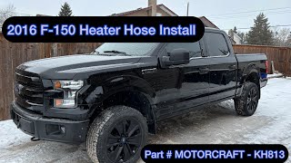 20152017 F150 Heater Hose  Motorcraft  KH813 Install Video [upl. by Ellemac491]