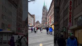 Nuremberg Old Town is Wow 🤩😍  Walking in Nuremberg Nürnberg in Winter [upl. by Anerb]