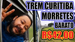 COMO É VIAJAR NO VAGÃO BARATO DO TREM DE CURITIBA  MORRETES  Classe econômica  Vlog [upl. by Ramsa]