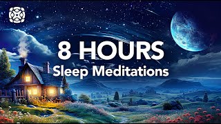 8 Hours of Guided Sleep Meditations for Deep Sleep [upl. by Assirroc673]