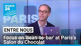 A chocolate lovers paradise Focus on beantobar at Pariss Salon du Chocolat • FRANCE 24 [upl. by Jakob184]