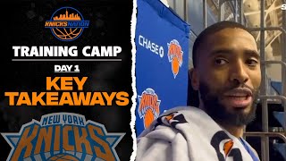 Knicks Training Camp Day 1 What We Learned So Far [upl. by Hew421]