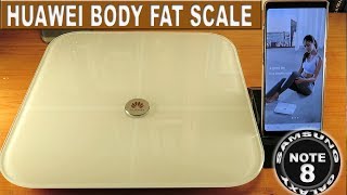 Huawei Body Fat Scale pair your phone and review AH100 [upl. by Etnoj]