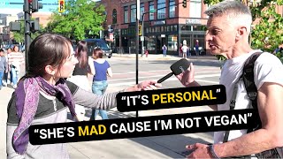 Vegan talks slavery in the street with strangers [upl. by Eltsyrhc542]