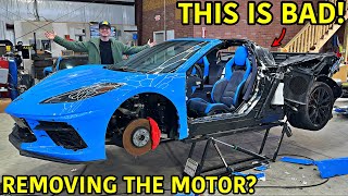 Rebuilding A Wrecked 2023 Corvette C8 Part 2 [upl. by Nnylatsyrc]