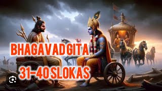 Bhagavad Gita Chapter1 3140 Slokas 🙏🛕 video youtube bhagavadgitasloka viralvideo [upl. by Etnohc]