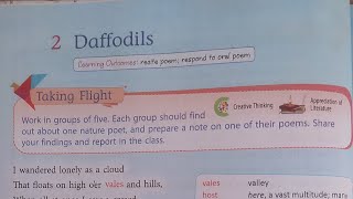 Daffodils poem by William Wordsworth class 6 [upl. by Suirtemed270]