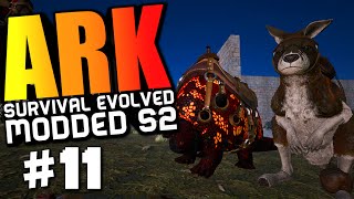 ARK Survival Evolved  PROCOPTODON KANGAROO amp BADASS DOEDICURUS TAMING Modded 11 ARK Gameplay [upl. by Aihsit866]