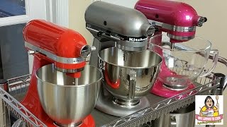 KitchenAid Tilt Head Stand Mixer Comparison  Artisan vs Classic Plus vs Mini [upl. by James]