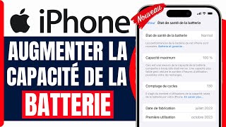 Comment Augmenter La Capacité De La Batterie iphone  En 2025 [upl. by Abisia]