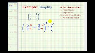 Ex 1 Signed Fractions Order of Operations 34452 [upl. by Odelle]