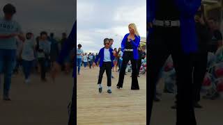 Mini MJ moonwalk in public 😱 Montana Tucker amp Juliano Krue shorts youtubeshorts michaeljackson [upl. by Royal]