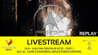 ULA  Vulcan Centaur VC25  Cert1  SLC41  Cape Canaveral SFS  January 8 2024 [upl. by Anoed451]