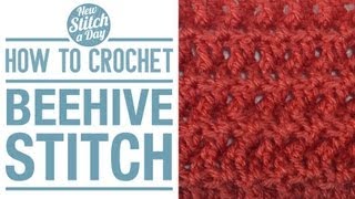 How to Crochet the Beehive Stitch [upl. by Haraj]