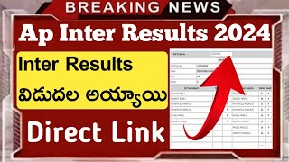 Ap inter results released 2024How to check ap inter results 2024Direct link to download results [upl. by Liagiba129]