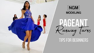 Pageant Runway Walk Turns Tutorial  Beauty Pageant Tips For Beginners [upl. by Nayve]