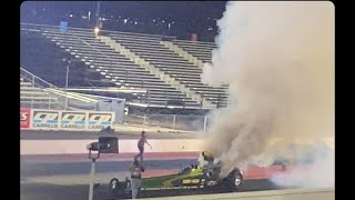 NHRA dragster almost blows up failure ￼￼ [upl. by Darnall29]