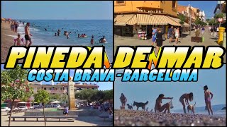 PINEDA DE MAR  Costa de Barcelona  Costa Maresme 4k [upl. by Adnorahc]