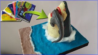 MEGALODON VS TREX WITH CLAYPLASTILINA 2023 [upl. by Odravde]