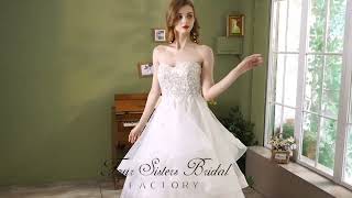 FS3015 Ruffle Ball Gown Wedding Dresses [upl. by Mccreary]