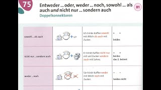 75dars  Grammatik Aktiv A1B1  Doppelkonnektoren [upl. by Sidwel]