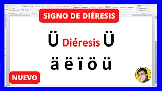 Cómo HACER el SIGNO de DIÉRESIS Ü en el TECLADO Dos PUNTOS en la U [upl. by Krissy932]