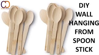 DIY Wooden Spoon Craft  Disposable Spoon Crafts  Painting Art on Wooden Spoons  DIY ArtampCraft [upl. by Franci]