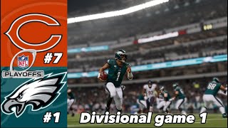 Eagles vs Bears 2024 NFC Divisional Game 1  Madden 23 Simulation [upl. by Arodaeht508]