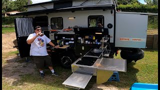 Austrack Tanami X13 Hybrid caravan Quick setup and walkaround 2023 [upl. by Nodlehs]