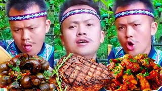 【ASMR MUKBANG】Challenge to eat grilled beef tongue the most delicious barbecue in summer [upl. by Nocaj]