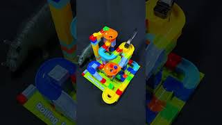 Satisfying Marble Run Race ASMR 🥳 151 🔴🟡🟢 marblerace marblerun shorts [upl. by Amles]