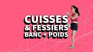 10 MIN FESSIERS amp CUISSES  Jambes Galbées amp Puissantes   Haltères amp Support [upl. by Steinman202]