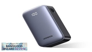 UGreen PB502 30W 36Wh 10000mAh Power Bank External Digital Display Battery Power Review [upl. by Mindy]