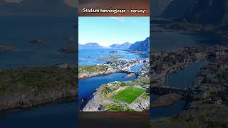 Stadium henningsvaer faktunik sepakbola norway fyp viralshort [upl. by Rosita]