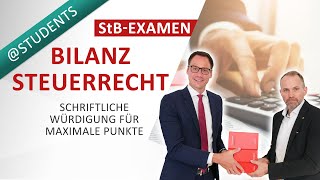 Steuerberaterexamen KlausurTechnik für BilanzsteuerrechtsKlausur [upl. by Chapman395]