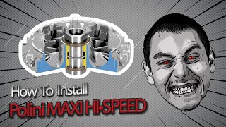 How To Install The Polini MAXI HI•SPEED 9 Roller Variator  Vespa GTGTSGTV [upl. by Muhammad]