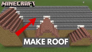 How to Make Roof in Minecraft 2024  Minecraft Tutorial [upl. by Marola]