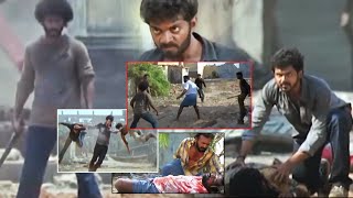 Karthik Sivakumar And Vinoth Kishan Fighting Scene  Naa Peru Shiva Movie Scenes  Cine Square [upl. by Aihsilef685]