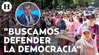 ¡Es para los ciudadanos Lorenzo Córdova aclara los propósitos de la quotmarcha por la democraciaquot [upl. by Dorman121]