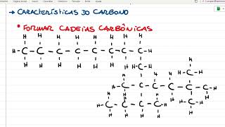 CARBONOS FORMAM CADEIAS CARBÔNICAS [upl. by Sew]