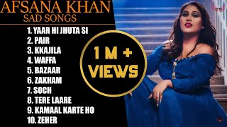 Afsana Khan Sad Songs  Jukebox  Heart Broken  Sad Punjabi Songs  Guru Geet Tracks [upl. by Kcirederf]