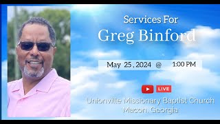 Services For Greg Binford [upl. by Htebazileyram191]