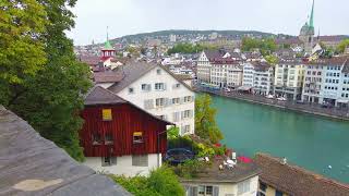 ZURICH  4K HD Lindenhof Hill Walking Tour [upl. by Elak]