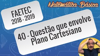 FAETEC 20182019  Questão 40  A figura a seguir representa o sistema cartesiano ortogonal e [upl. by Akilegna]