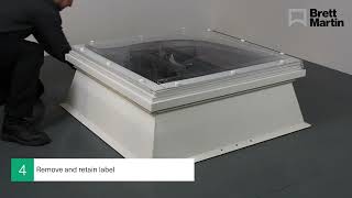 Mardome Smoke Vent Dome on PVC kerb Installation Guide [upl. by Anaila225]