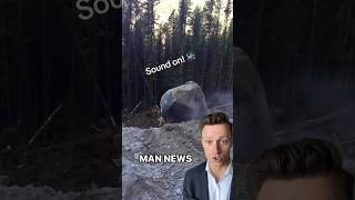 Boulder VS Forest  Man News via traceyvictoriaelizabethig oddlysatisfying asmr naturelovers [upl. by Linnette]