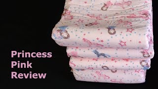 Rearz Princess Pink Diaper Review [upl. by Einnej36]