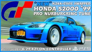 NEW Gran Turismo 7  SWAPPED Honda S2000 99 Pro Tune  Nurburgring Setup  K24ACivic [upl. by Panta]