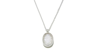 Deb Guyot Floating Herkimer Quartz Pendant with Chain [upl. by Nosmoht]